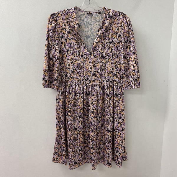 BOSS WOMEN'S DRESS lilac orange black S