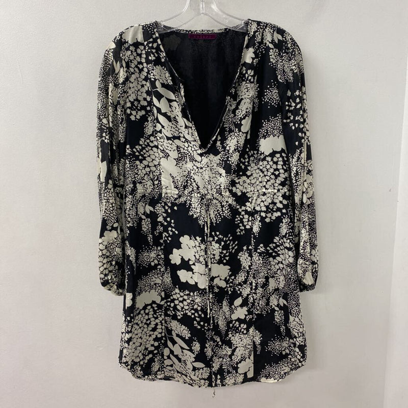 VELVET WOMEN'S DRESS black white mix S