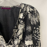 VELVET WOMEN'S DRESS black white mix S