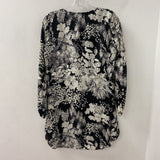 VELVET WOMEN'S DRESS black white mix S