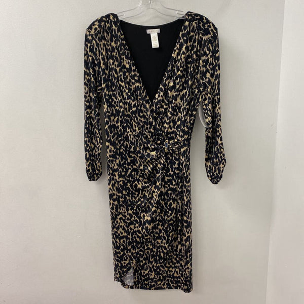 cache WOMEN'S DRESS black camel gold animal print L