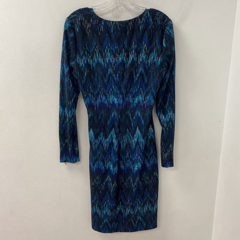 cache WOMEN'S DRESS black blue gold L