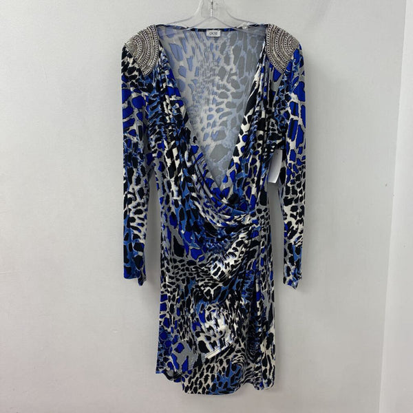 cache WOMEN'S DRESS blue black silver L