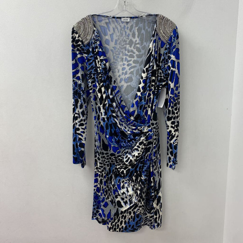 cache WOMEN'S DRESS blue black silver L