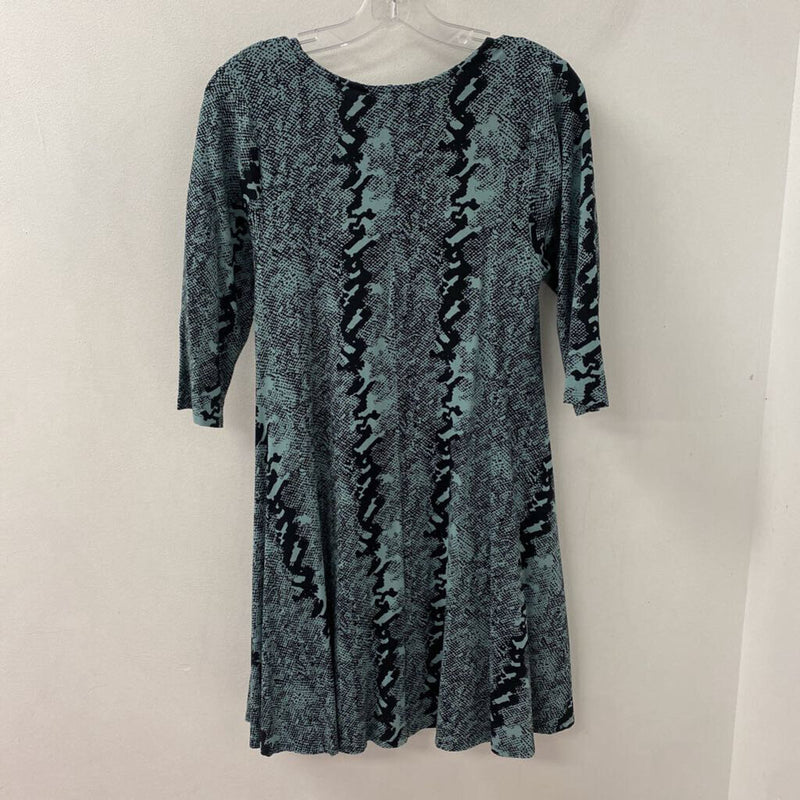 BEL KAZAN WOMEN'S DRESS blue black L