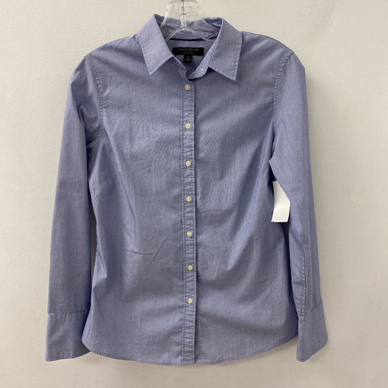 Banana Republic WOMEN'S BLOUSE/SHIRT blue 4P