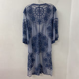 WOMEN'S KIMONO/DUSTER blue M