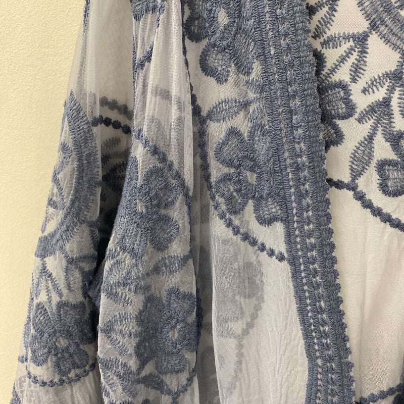 WOMEN'S KIMONO/DUSTER blue M