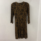 CHICOS WOMEN'S DRESS tan black animal print S/1