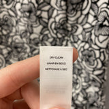 CHICOS WOMEN'S DRESS white black floral S/1