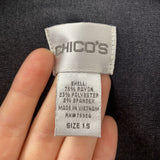 CHICOS WOMEN'S DRESS charcoal S-M/1.5