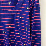 lilly pulitzer WOMEN'S DRESS blue pink stripe L