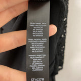 CHICOS WOMEN'S TOP black S/1