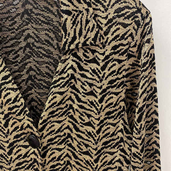 CHICOS WOMEN'S BLOUSE/SHIRT black camel S
