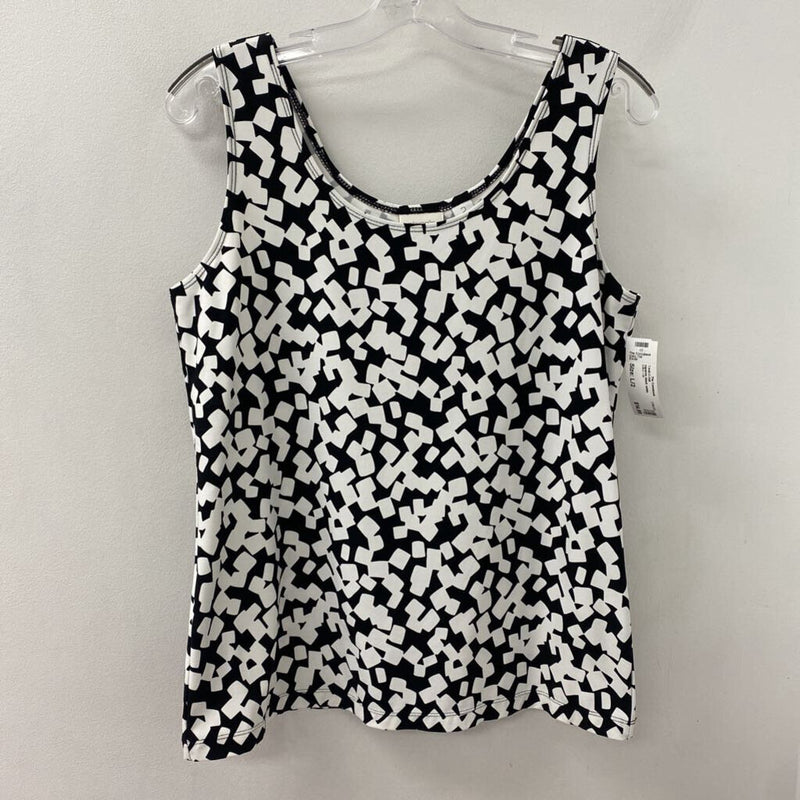 CHICOS WOMEN'S TANK/CAMI black white L/2