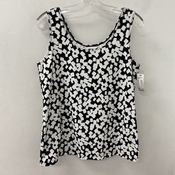 CHICOS WOMEN'S TANK/CAMI black white L/2