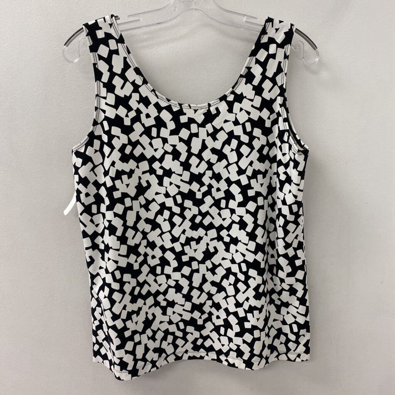 CHICOS WOMEN'S TANK/CAMI black white L/2
