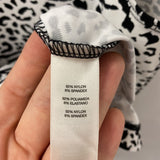 CHICOS WOMEN'S TANK/CAMI white black animal print L/2