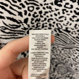 CHICOS WOMEN'S TANK/CAMI white black animal print L/2