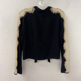 FREE PEOPLE WOMEN'S TOP french navy beige mix S