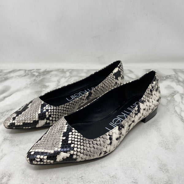 CALVIN KLEIN WOMEN'S FOOTWEAR white black grey mix 9