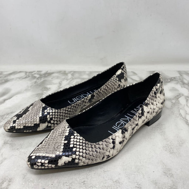 CALVIN KLEIN WOMEN'S FOOTWEAR white black grey mix 9