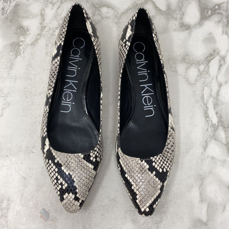 CALVIN KLEIN WOMEN'S FOOTWEAR white black grey mix 9