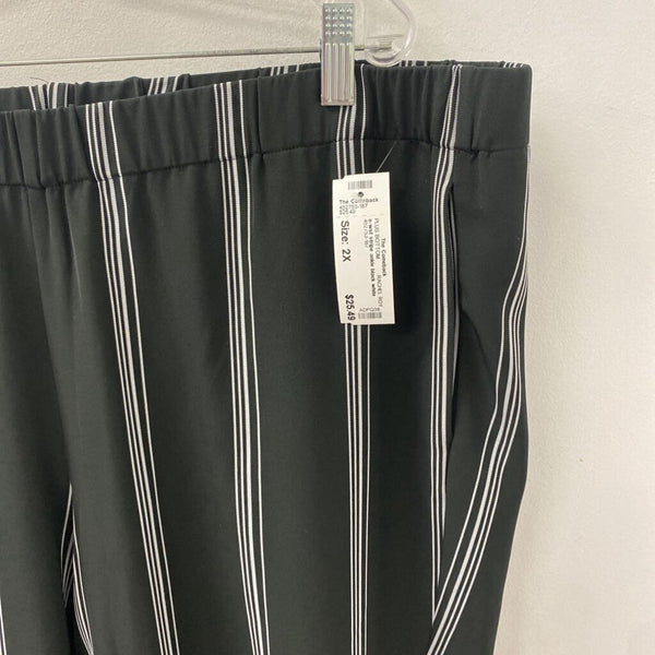 RACHEL ROY WOMEN'S PLUS BOTTOM black white mix 2X