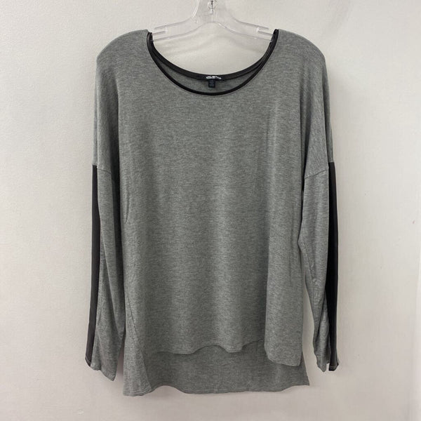 UNLISTED/COLE WOMEN'S TOP grey black mix L