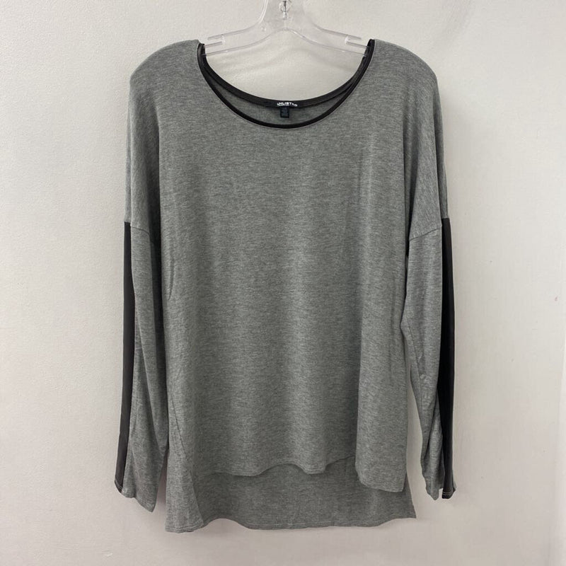 UNLISTED/COLE WOMEN'S TOP grey black mix L