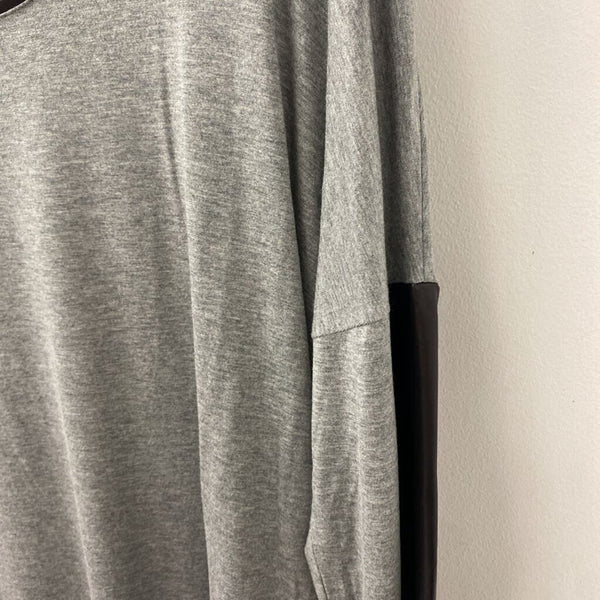 UNLISTED/COLE WOMEN'S TOP grey black mix L