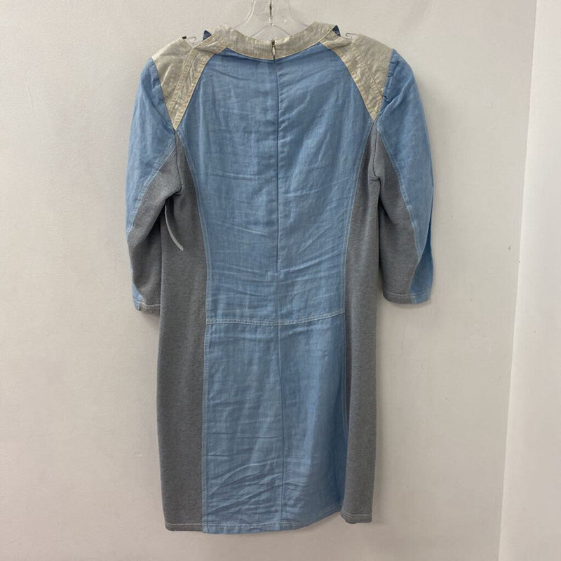 ELISA CAVALETTI WOMEN'S DRESS blue silver mix S