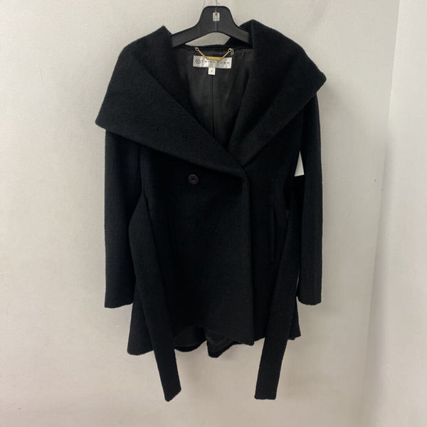 TRINA TURK WOMEN'S COAT black 8