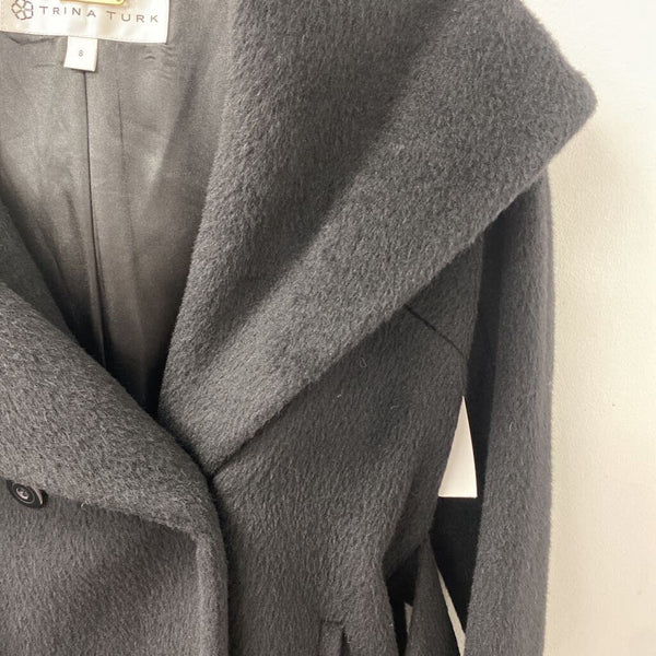 TRINA TURK WOMEN'S COAT black 8