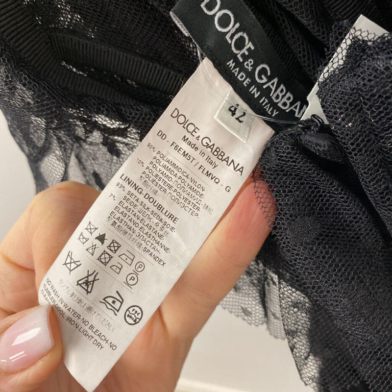 DOLCE & GABBANA WOMEN'S DRESS black S/42