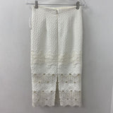 REBECCA TAYLOR WOMEN'S SKIRT white mix 6