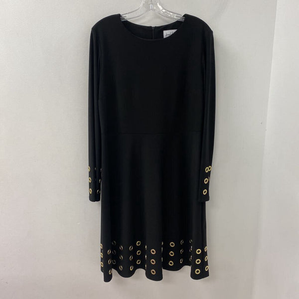 JOSEPH RIBKOFF WOMEN'S DRESS black gold mix 14