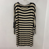 SOFT SURROUNDINGS WOMEN'S DRESS navy oatmeal mix M