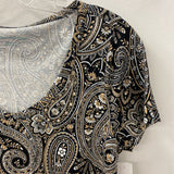 SOFT SURROUNDINGS WOMEN'S DRESS black tan white mix M