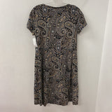 SOFT SURROUNDINGS WOMEN'S DRESS black tan white mix M