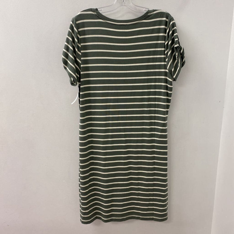 TALBOTS WOMEN'S DRESS grey white mix LP
