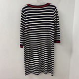 TALBOTS WOMEN'S DRESS navy cream red mix LP