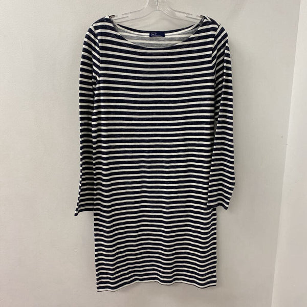 GAP WOMEN'S DRESS navy white mix M