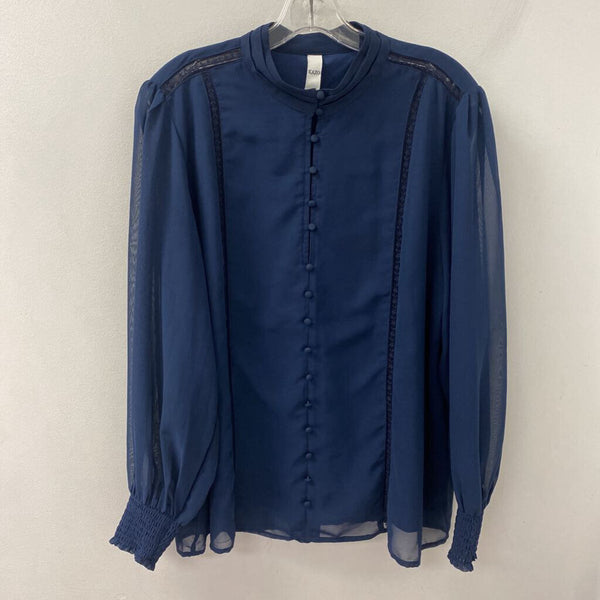 KAZO WOMEN'S BLOUSE/SHIRT navy L