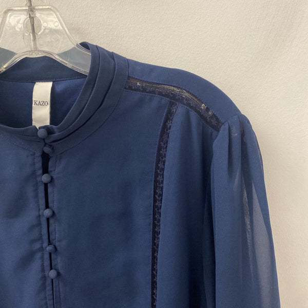 KAZO WOMEN'S BLOUSE/SHIRT navy L