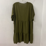 WOMEN'S PLUS DRESS olive green 3X