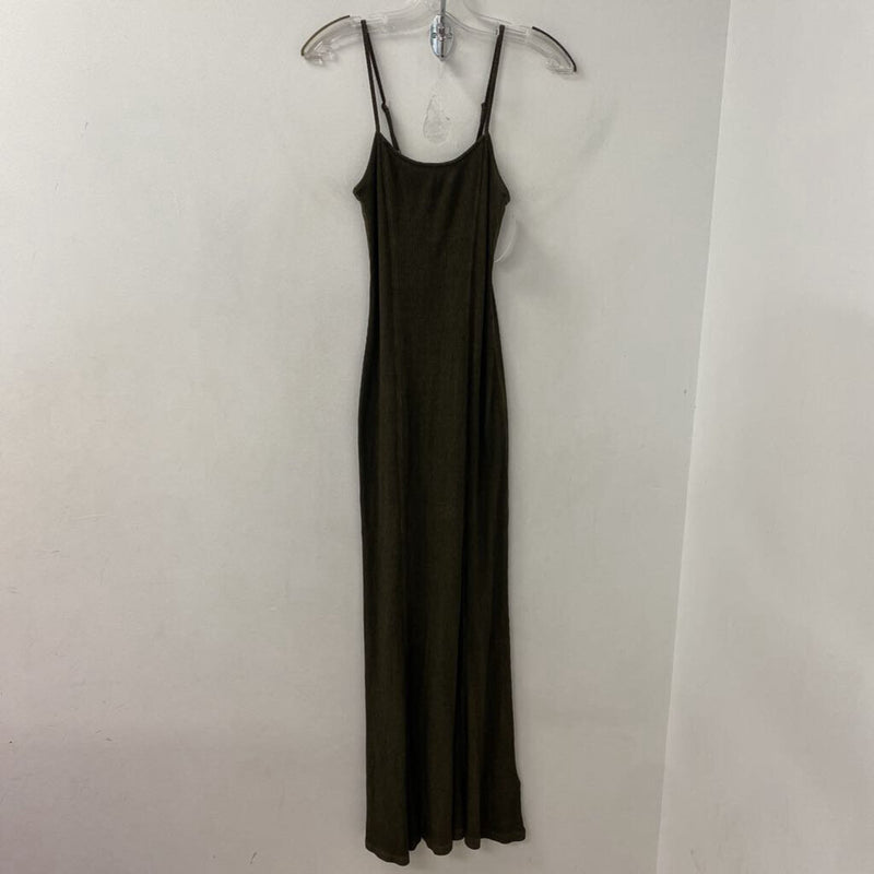 H&M WOMEN'S DRESS olive green M