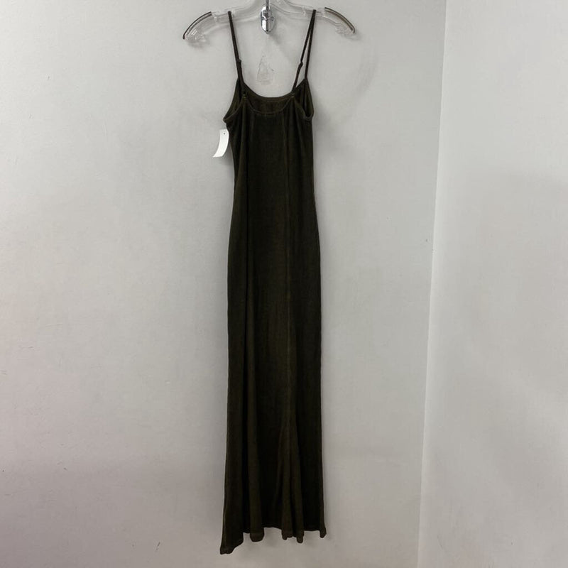 H&M WOMEN'S DRESS olive green M