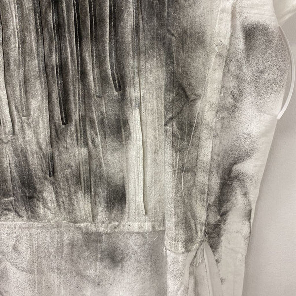 WOMEN'S TOP white black mix S