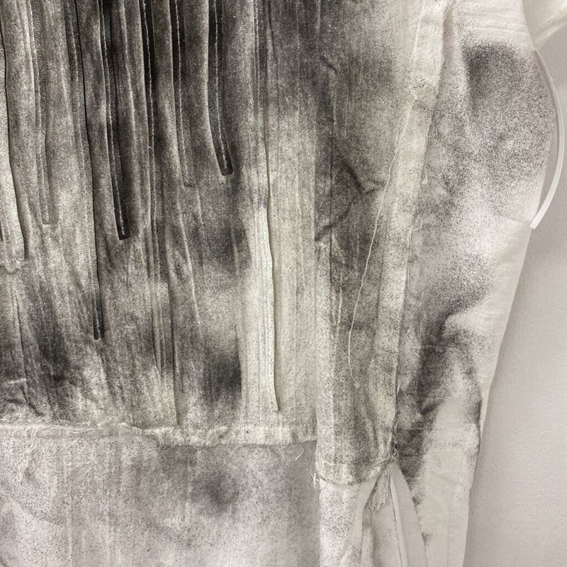 WOMEN'S TOP white black mix S